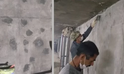 اجرای آب بند غشایی پروژه همیلا - سدآب