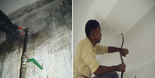 اجرای عملیات تزریق - سدآب