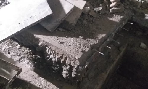 تخریب اتاق آسانسور در پروژه همیلا - سدآب