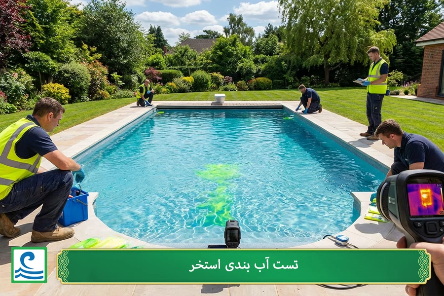 تست آب بندی استخر